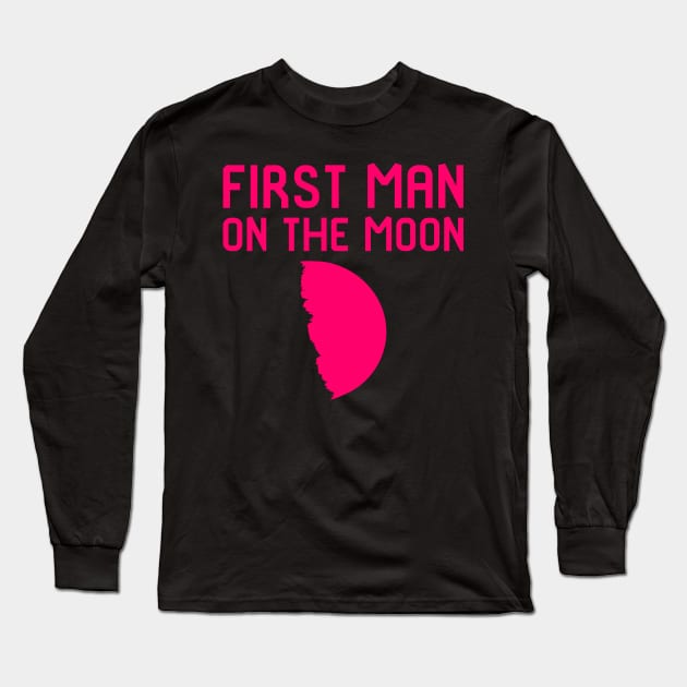 First Man on the Moon Funny 1969 50th Anniversary Long Sleeve T-Shirt by at85productions